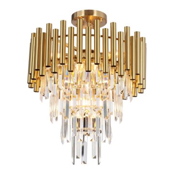 Chandelier on a pole MADISON 9xE14/40W/230V gold