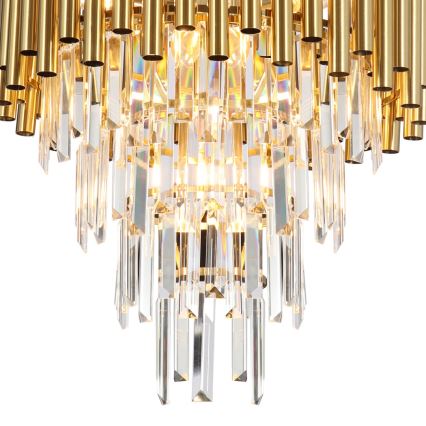 Chandelier on a pole MADISON 9xE14/40W/230V gold