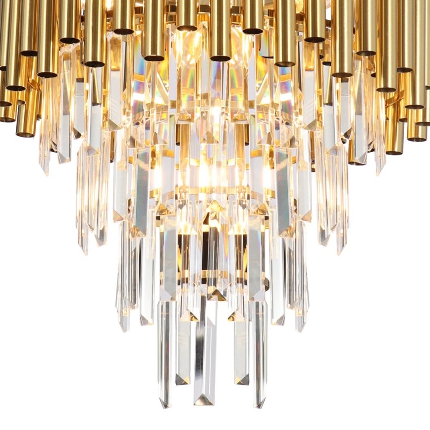 Chandelier on a pole MADISON 9xE14/40W/230V gold