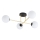 Chandelier on a pole MAGNUM 4xE14/10W/230V white/gold/black