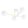 Chandelier on a pole MAGNUM 4xE14/10W/230V white/gold