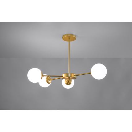 Chandelier on a pole MATI 4xG9/20W/230V gold