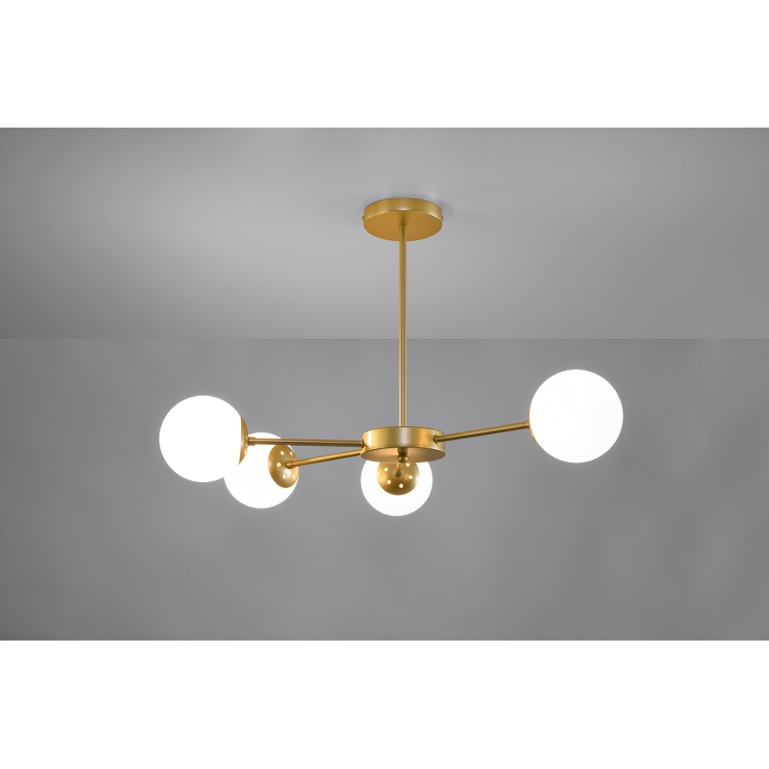 Chandelier on a pole MATI 4xG9/20W/230V gold