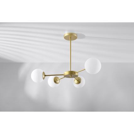 Chandelier on a pole MATI 4xG9/20W/230V gold