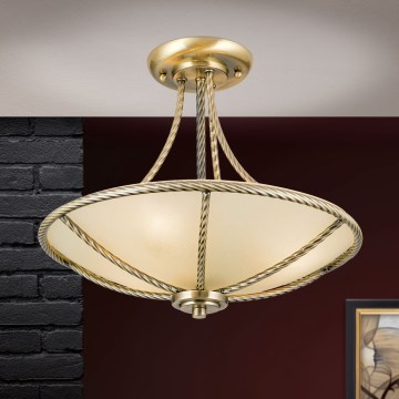 Chandelier on a pole MAURO 3xE27/60W/230V d. 42 cm bronze