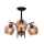 Chandelier on a pole MERRA 3xE27/40W/230V black/beige