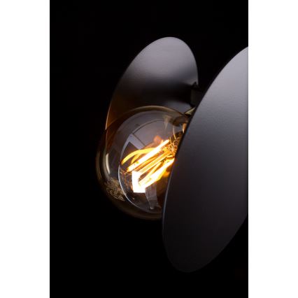Chandelier on a pole MINERVA 2xE27/15W + 2xE14/10W/230V black