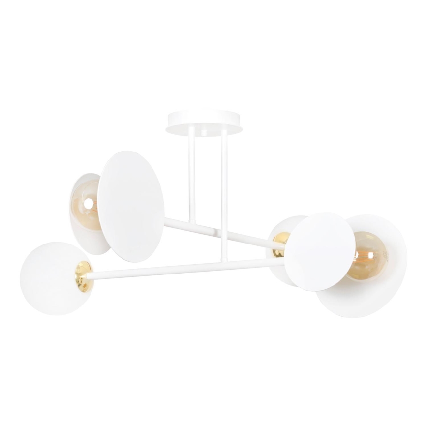 Chandelier on a pole MINERVA 2xE27/15W + 2xE14/10W/230V white