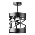 Chandelier on a pole MODUL FREZ 1xE27/60W/230V d. 17,5 cm black