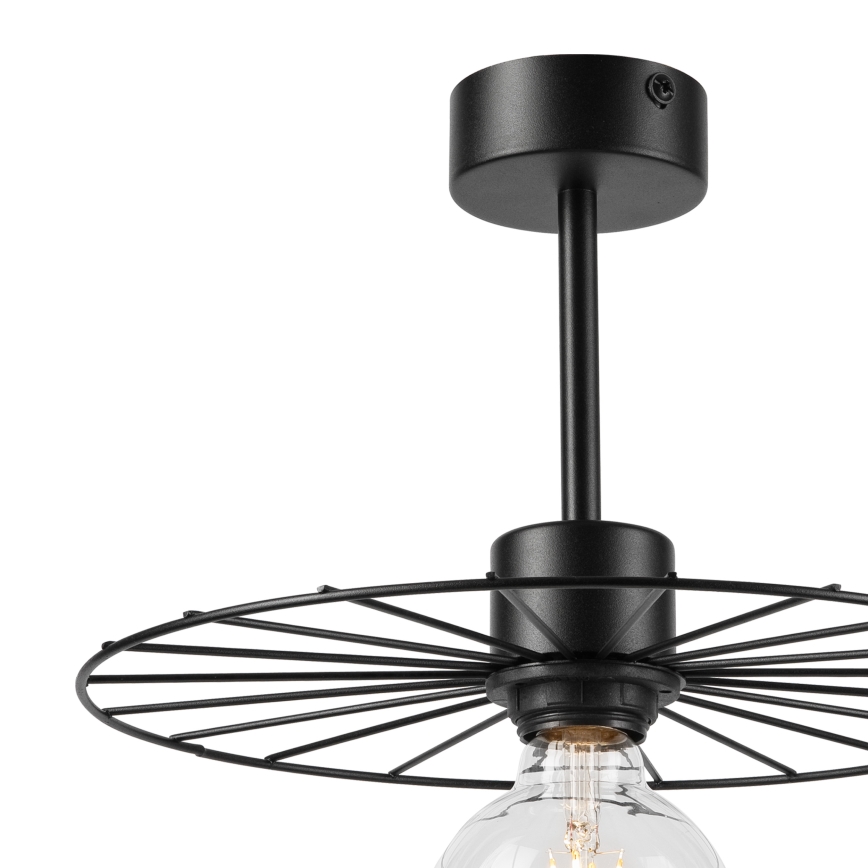 Chandelier on a pole MONTANA 1xE27/15W/230V d. 30 cm black
