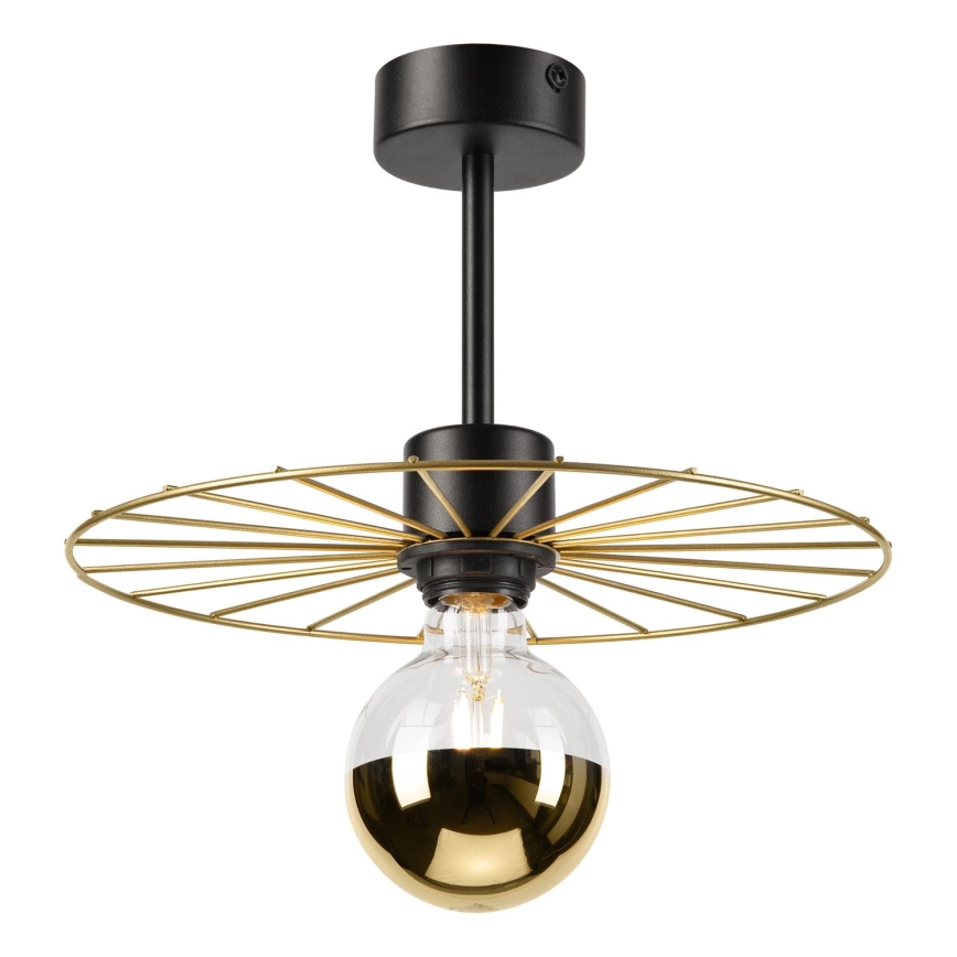 Chandelier on a pole MONTANA 1xE27/15W/230V d. 30 cm gold/black