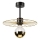 Chandelier on a pole MONTANA 1xE27/15W/230V d. 30 cm gold/black