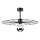 Chandelier on a pole MONTANA 1xE27/15W/230V d. 45 cm black