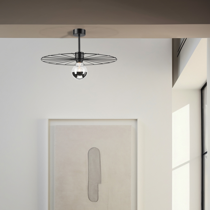 Chandelier on a pole MONTANA 1xE27/15W/230V d. 45 cm black