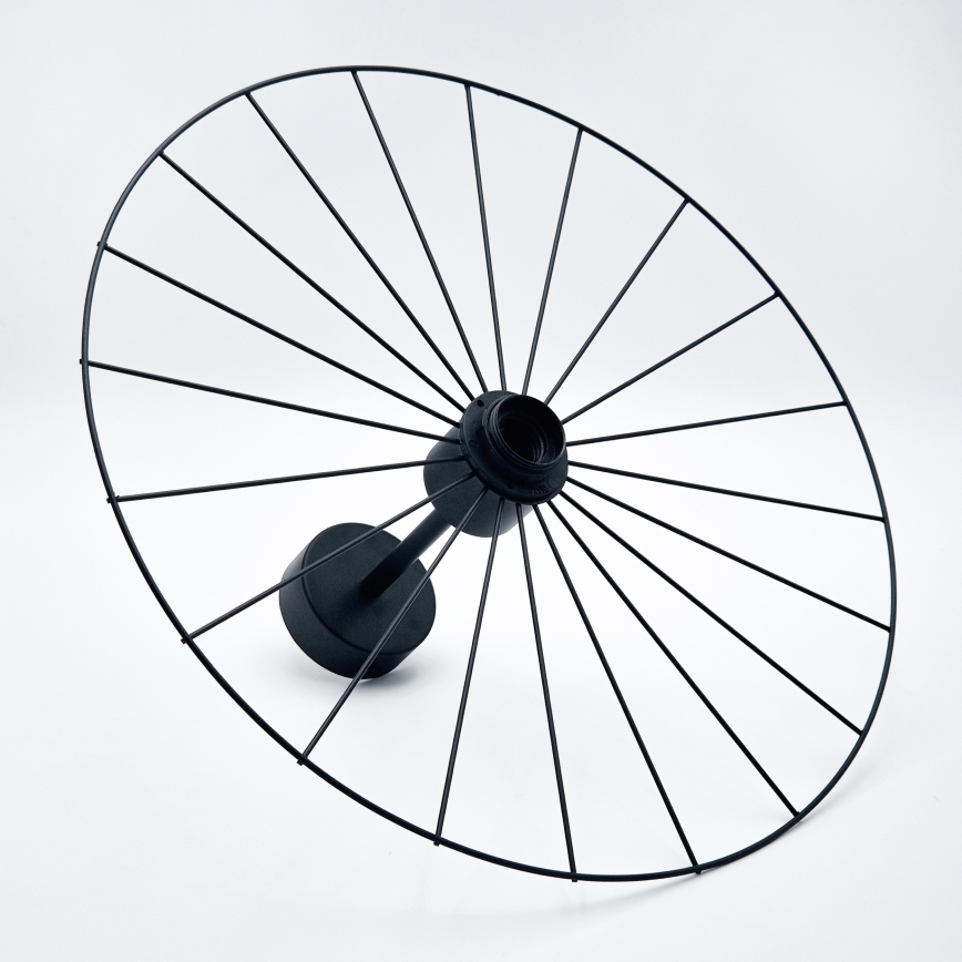 Chandelier on a pole MONTANA 1xE27/15W/230V d. 45 cm black