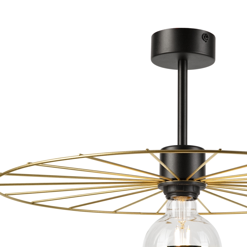 Chandelier on a pole MONTANA 1xE27/15W/230V d. 45 cm gold/black
