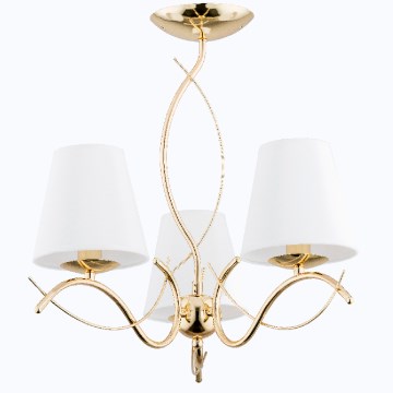 Chandelier on a pole MONZA 3xE14/10W/230V gold