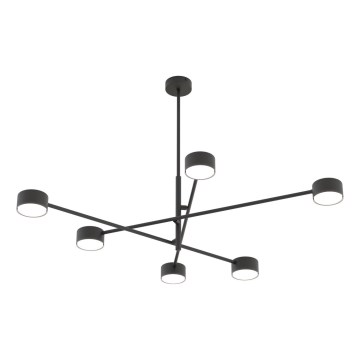 Chandelier on a pole NATSU 6xGX53/12W/230V black
