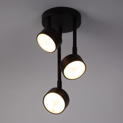 Chandelier on a pole NEMO 3xGX53/12W/230V black