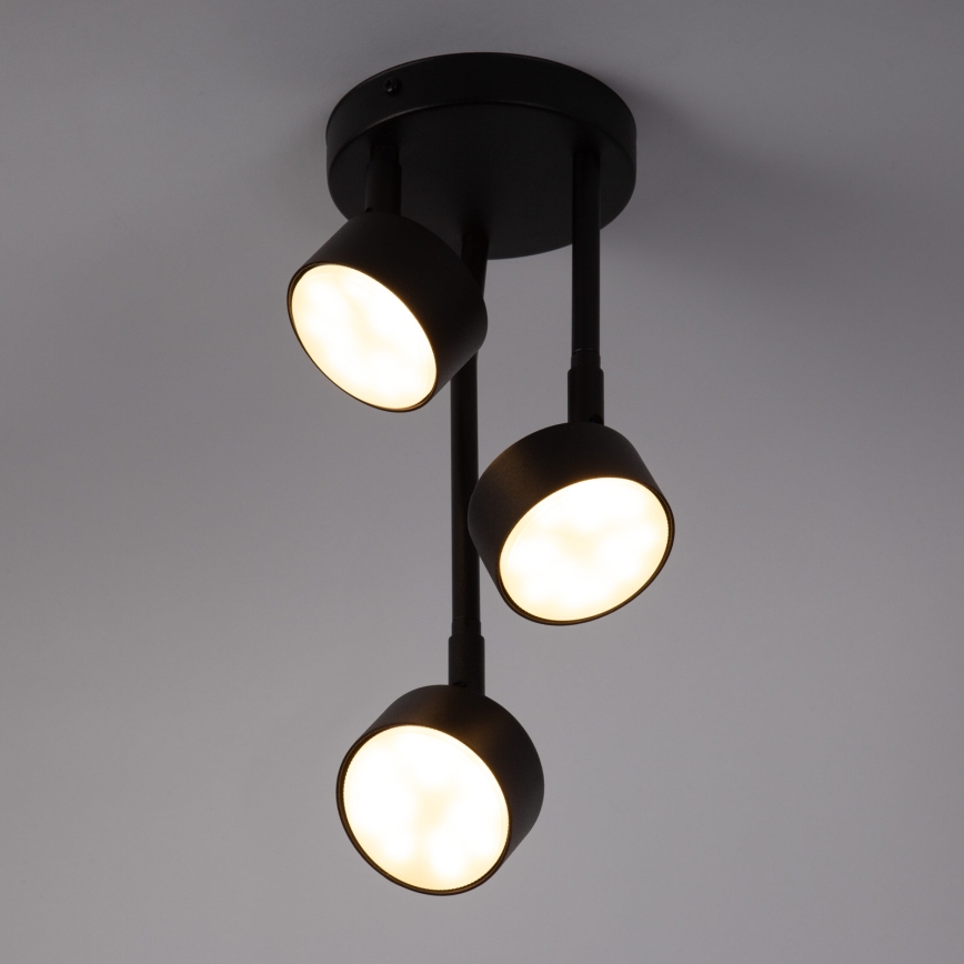 Chandelier on a pole NEMO 3xGX53/12W/230V black