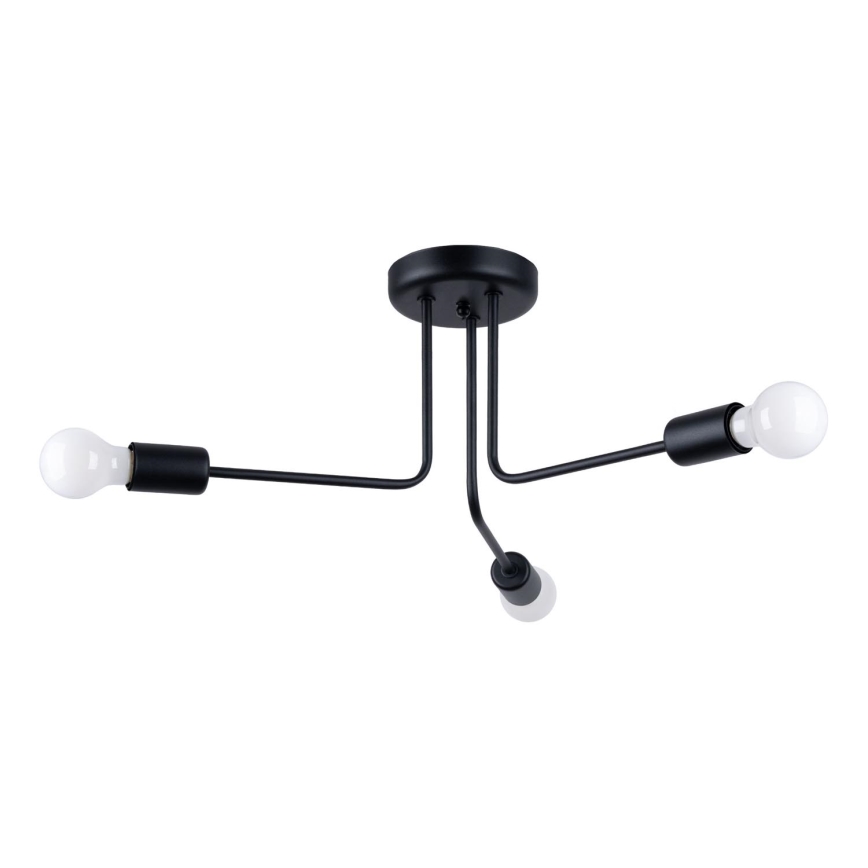 Chandelier on a pole NORAH 3xE27/15W/230V black