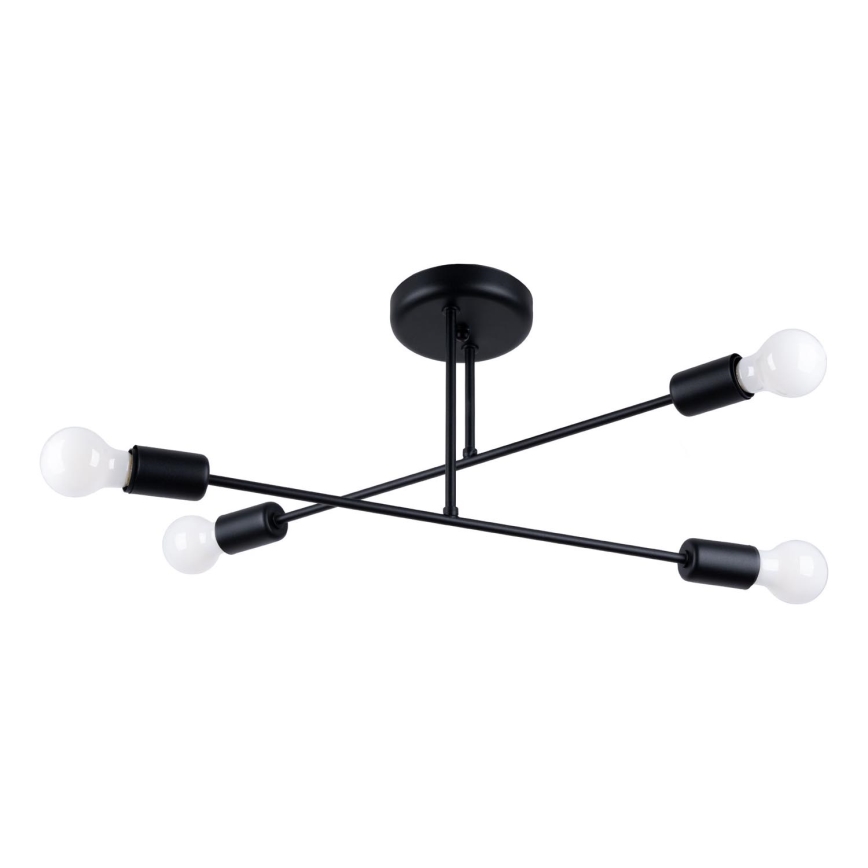 Chandelier on a pole NORAH 4xE27/15W/230V black