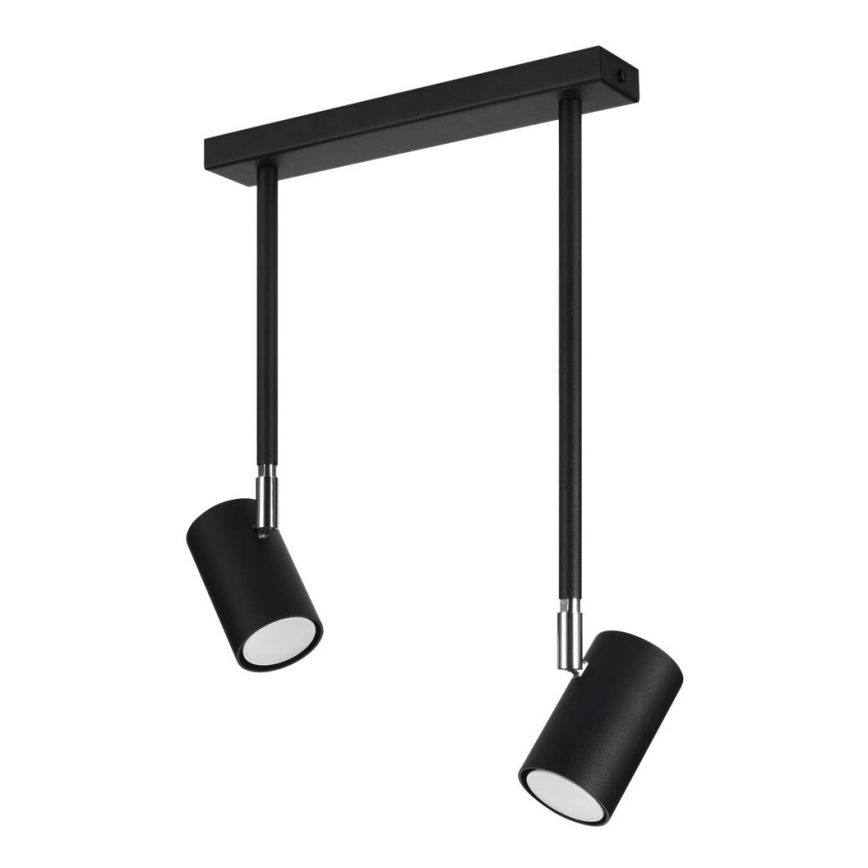 Chandelier on a pole NORANO 2xGU10/40W/230V black