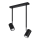 Chandelier on a pole NORANO 2xGU10/40W/230V black