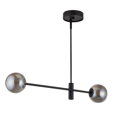 Chandelier on a pole ORO 2xG9/12W/230V black/grey
