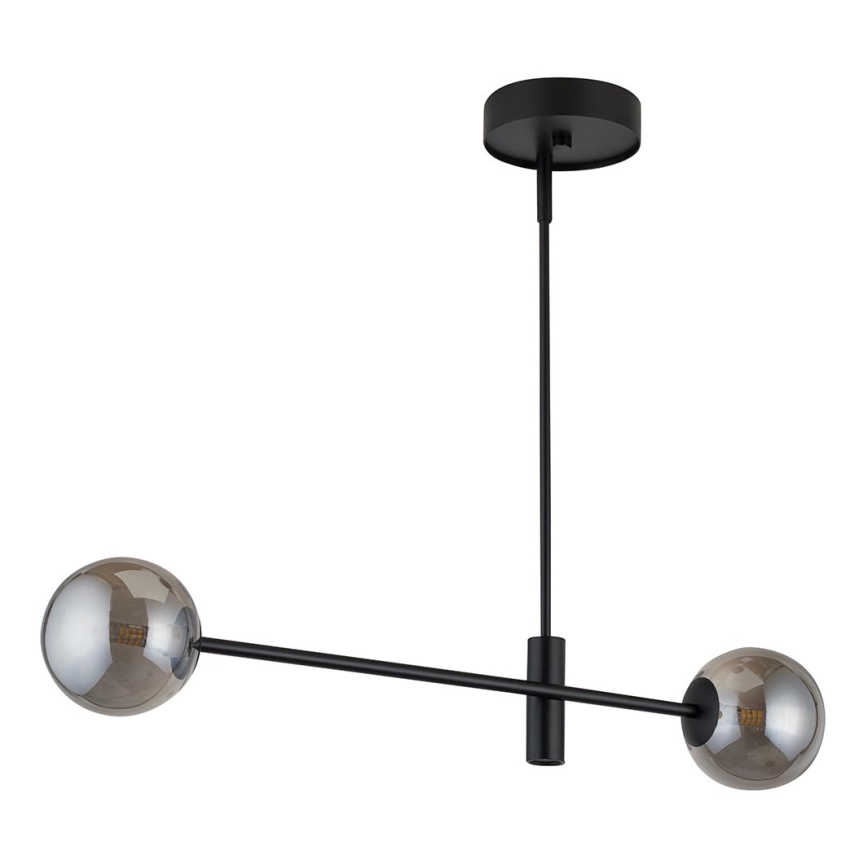 Chandelier on a pole ORO 2xG9/12W/230V black/grey