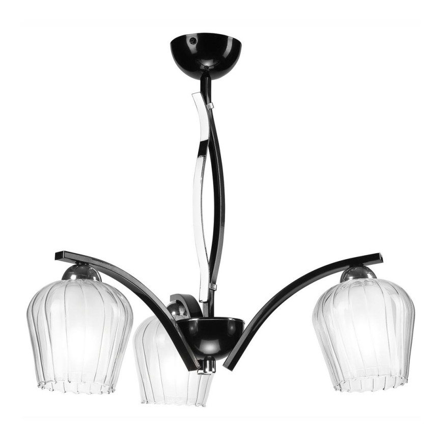 Chandelier on a pole PAULA 3xE27/60W/230V black