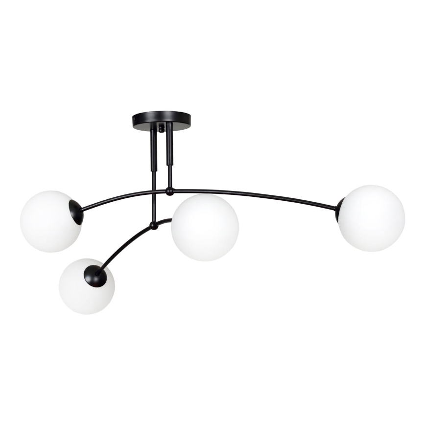 Chandelier on a pole PREGOS 4xE14/10W/230V black