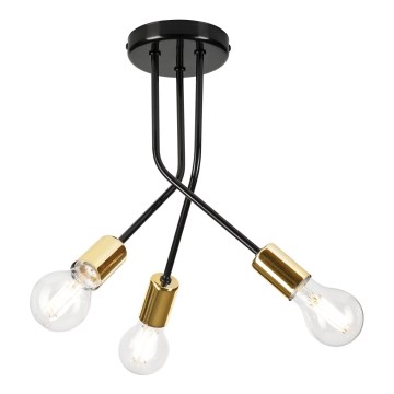 Chandelier on a pole PRIYA 3xE27/15W/230V black