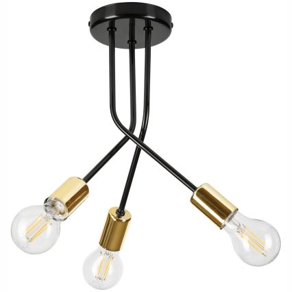 Chandelier on a pole PRIYA 3xE27/15W/230V black