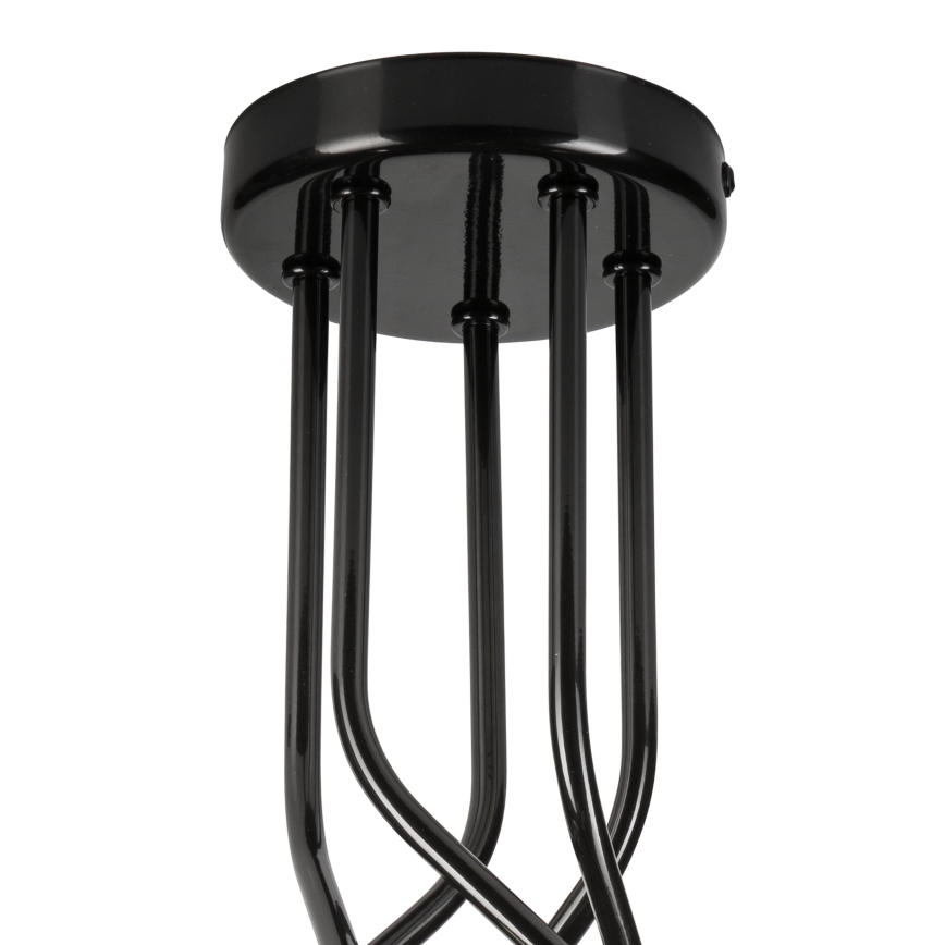 Chandelier on a pole PRIYA 5xE27/15W/230V black