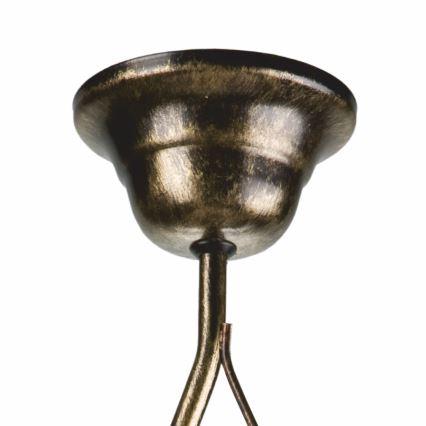 Chandelier on a pole RETRO 1xE27/60W/230V black patina