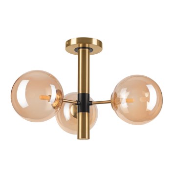 Chandelier on a pole ROLLO 3xG9/5W/230V gold/smoky beige