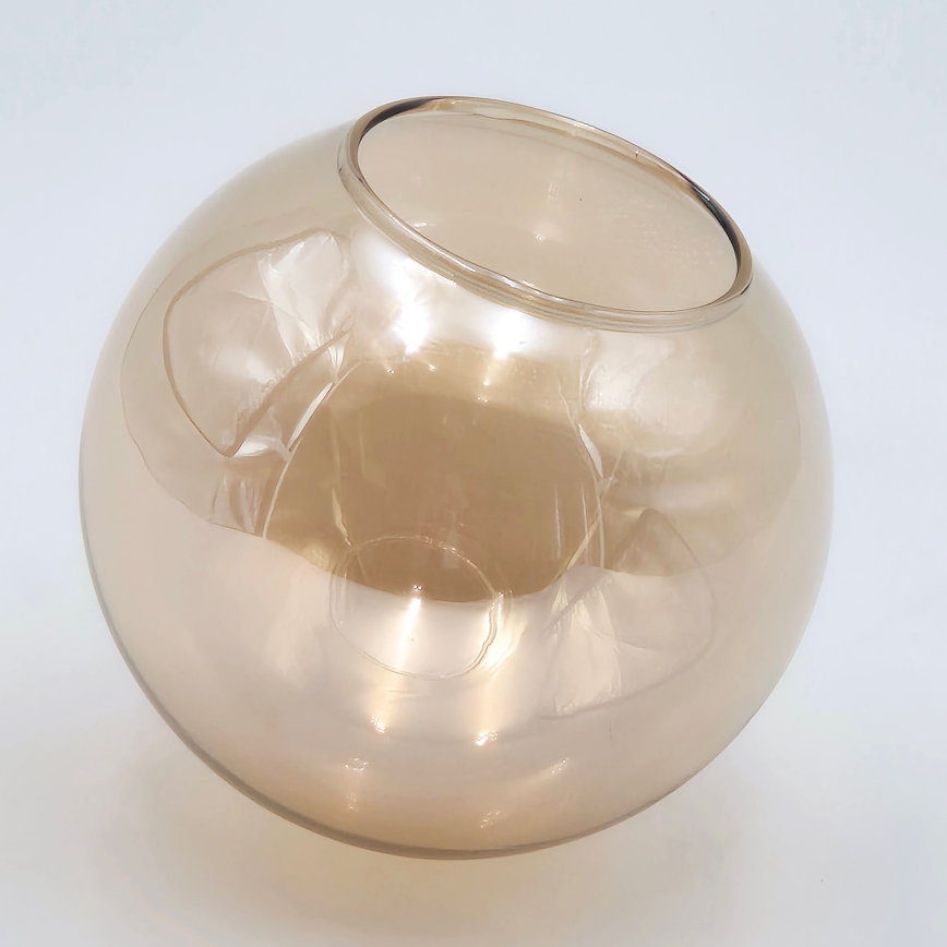 Chandelier on a pole ROLLO 8xE14/5W/230V gold/smoky beige