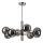 Chandelier on a pole ROLLO 8xE14/5W/230V matte chrome/smoky