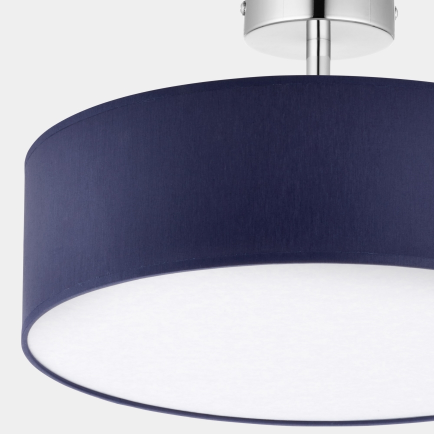 Chandelier on a pole RONDO 4xE27/15W/230V d. 40 cm blue