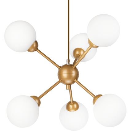 Chandelier on a pole RUBBY BALL 6xG9/5W/230V gold