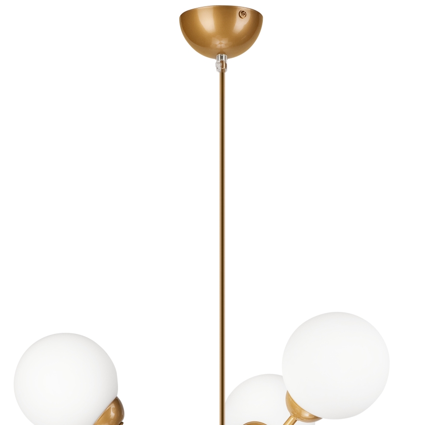 Chandelier on a pole RUBBY BALL 6xG9/5W/230V gold