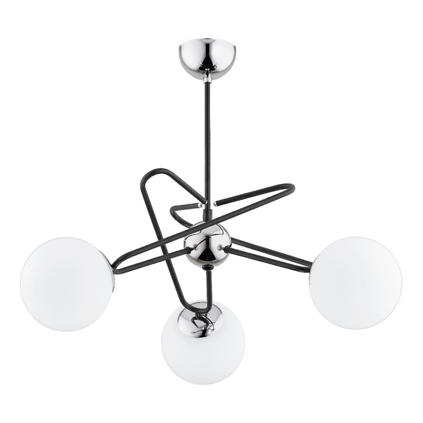 Chandelier on a pole SAGITO 3xE14/10W/230V chrome