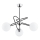 Chandelier on a pole SAGITO 3xE14/10W/230V chrome