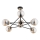 Chandelier on a pole SAGITO 6xE14/10W/230V gold