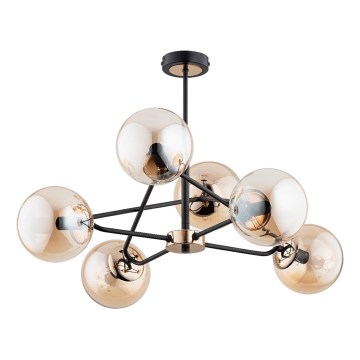 Chandelier on a pole SAGITO 6xE14/10W/230V gold