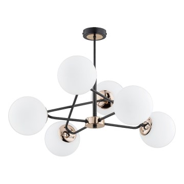 Chandelier on a pole SAGITO 6xE14/10W/230V gold