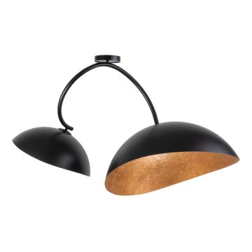 Chandelier on a pole SPACE 2xE27/60W/230V black/copper