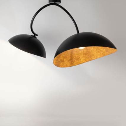 Chandelier on a pole SPACE 2xE27/60W/230V black/copper