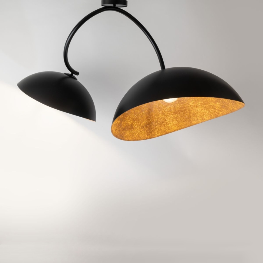 Chandelier on a pole SPACE 2xE27/60W/230V black/copper